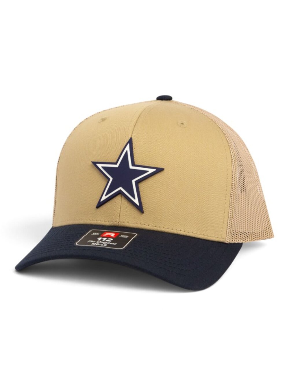 Dallas Cowboys 3D Snapback Trucker Hat- Tan/ Tan/ Navy